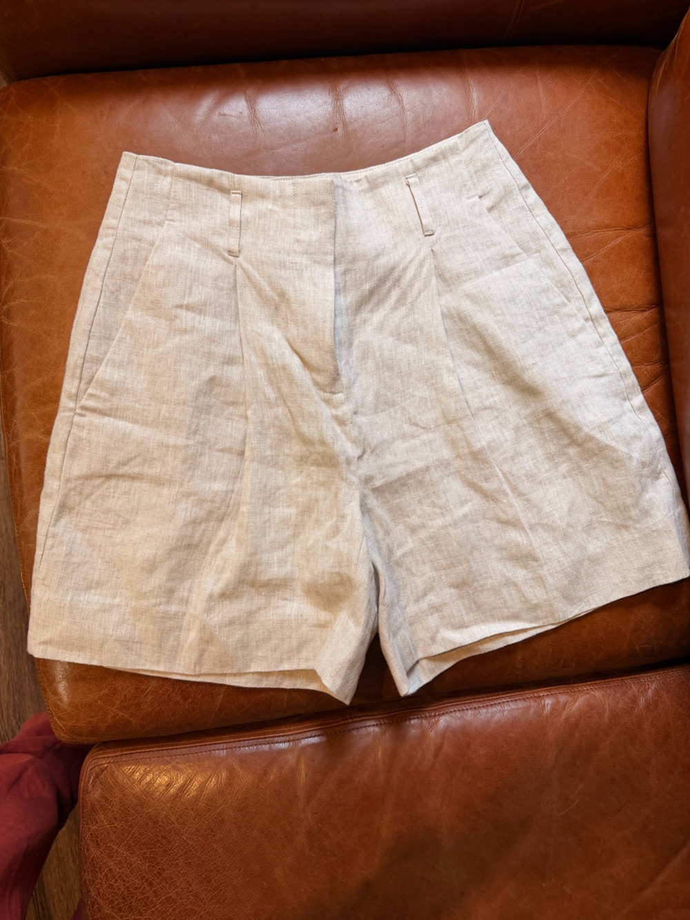 BR 100% Linen A-Line Shorts